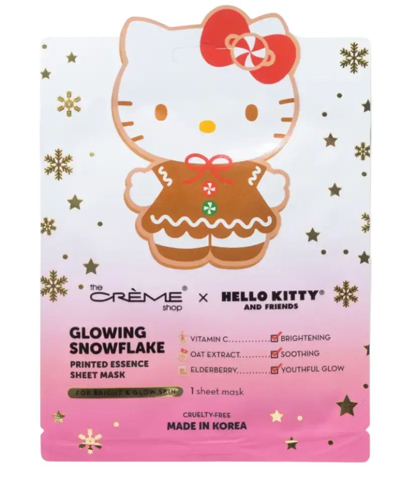 The Creme Shop Hello Kitty Glowing Snowflake Printed Essence Sheet Mask