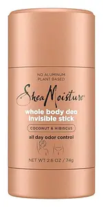 Shea Moisture Whole Body Invisible Deodorant Stick Coconut & Hibiscus