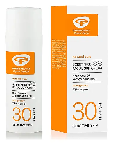 Green People Scent Free Facial Sun Cream - SPF30