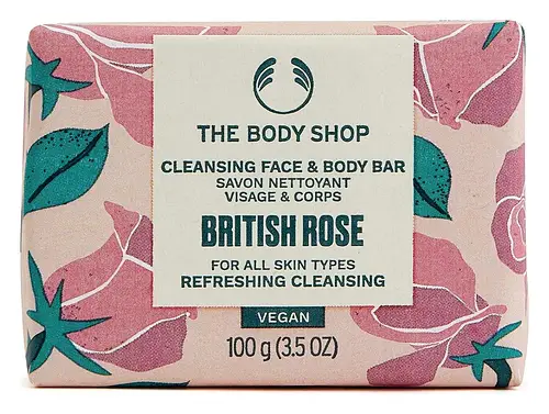 The Body Shop Cleansing Face & Body Bar British Rose