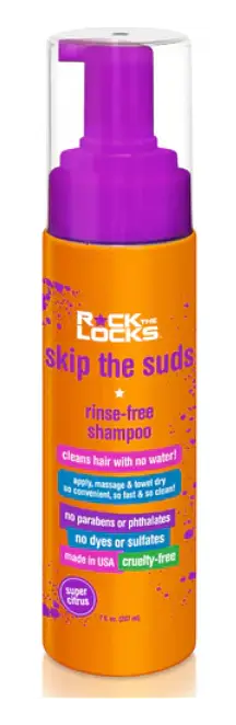 Rock The Locks Skip The Suds Foaming Rinse-Free Shampoo Super Citrus