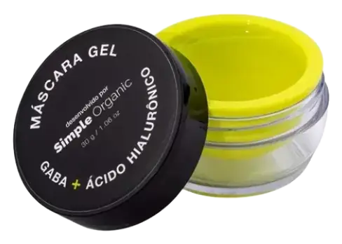 Simple Organic Máscara Gel Gaba + Ácido Hialurônico