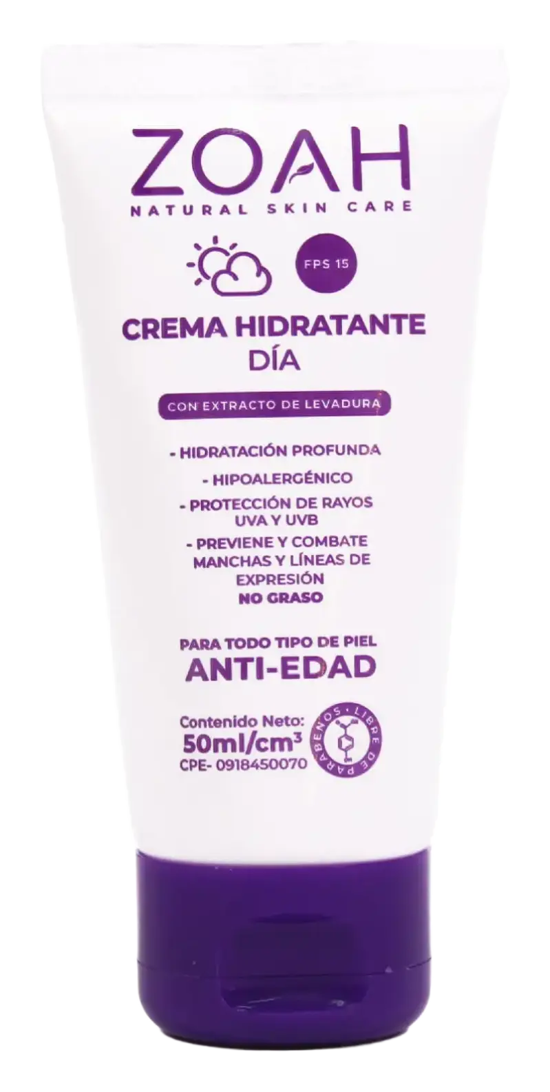 Zoah Crema Hidratante Anti-Edad dia SPF 15 (Anti-aging Moisturizing Day Cream SPF 15)