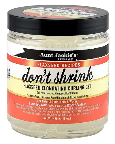 Aunt Jackie's Curls & Coils Don't Shrink Flaxseed Elongating Curling Gel