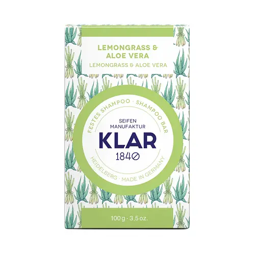 Klar Seifen Lemongrass & Aloe Vera Shampoo Bar