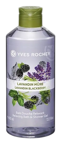 Yves Rocher Relaxing Bath & Shower Gel Lavandin Blackberry