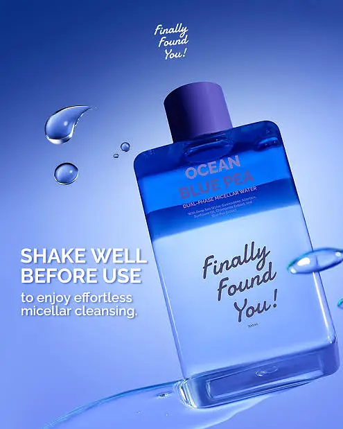 Finally Found You! Ocean Blue Pea Dual-Phase Micellar Water