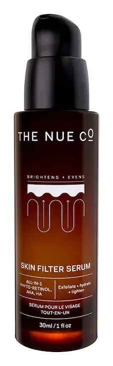 The Nue Co Skin Filter Daily Brightening Phyto-Retinol + AHA Serum