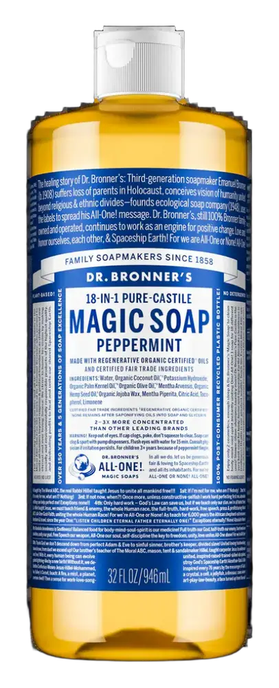 Dr. Bronner's Pure-Castile Liquid Soap Peppermint