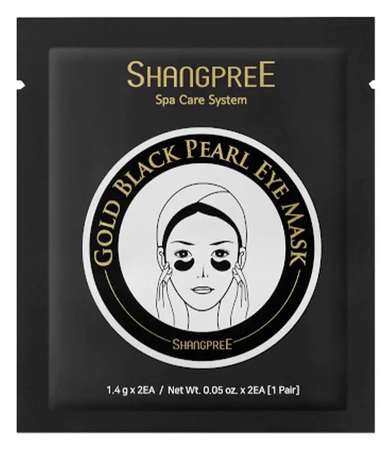 Shangpree Gold Black Pearl Eye Mask