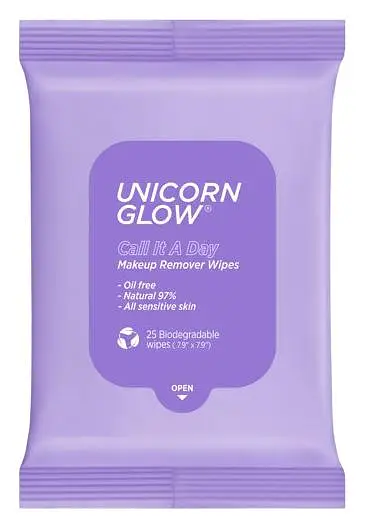 Unicorn Glow Call It a Day Hydrating Cleansing + Makeup Remover Wipes