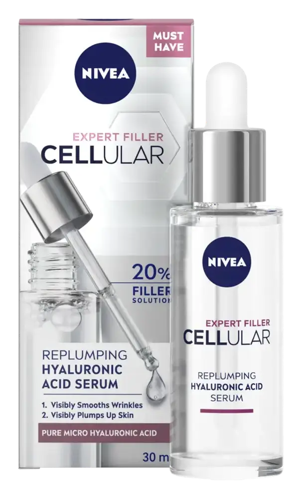 Nivea Cellular Expert Filler Replumping Hyaluronic Acid Serum UK
