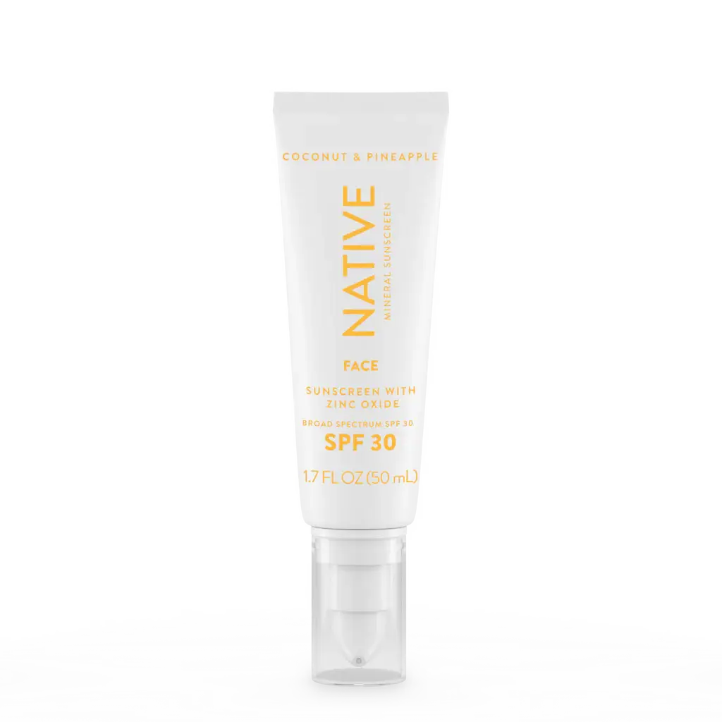 Native Mineral Face Sunscreen SPF 30 Coconut & Pineapple
