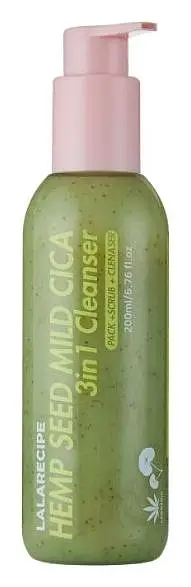 Lalarecipe Hemp Seed Mild Cica 3 In 1 Cleanser