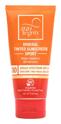 Suntegrity Sport Mineral Tinted Sunscreen Broad Spectrum SPF 30