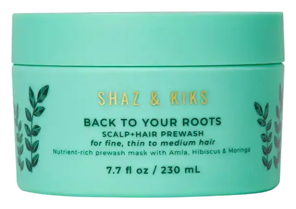 Shaz & Kiks Scalp & Hair Prewash Mask for Fine, Thin or Medium Hair