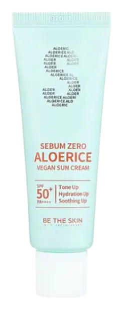Be The Skin Sebum Zero Aloerice Vegan Sun Cream SPF 50+ PA++++