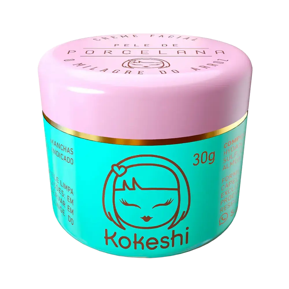 Kokeshi Hidratante Facial Pele De Porcelana