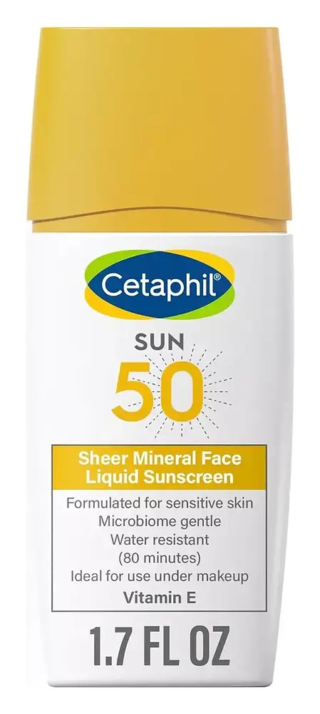 Cetaphil Sheer Mineral Face Liquid Sunscreen Broad Spectrum SPF 50