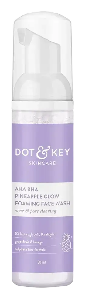 Dot & Key Skincare AHA BHA Pineapple Glow Foaming Face Wash