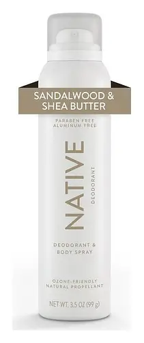Native Deodorant & Body Spray Sandalwood & Shea Butter