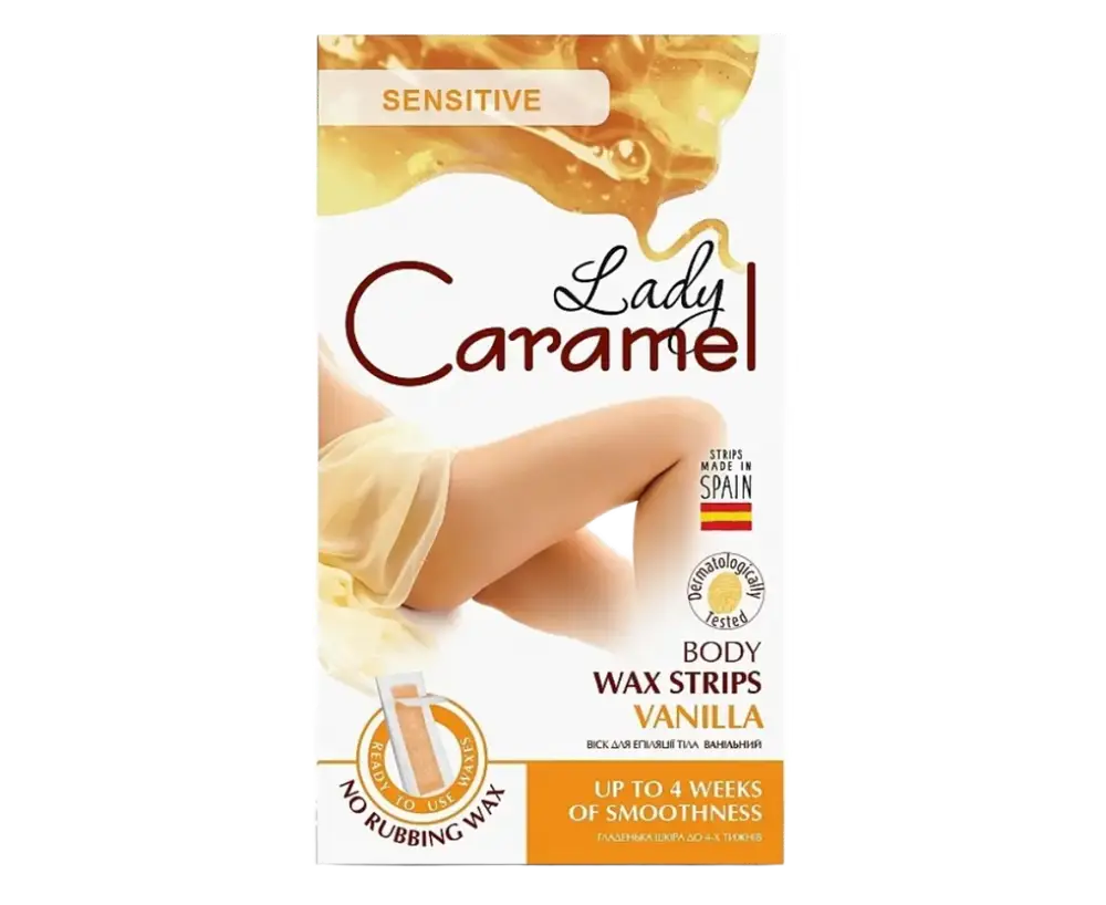 Lady Caramel Body Wax Strips Vanilla