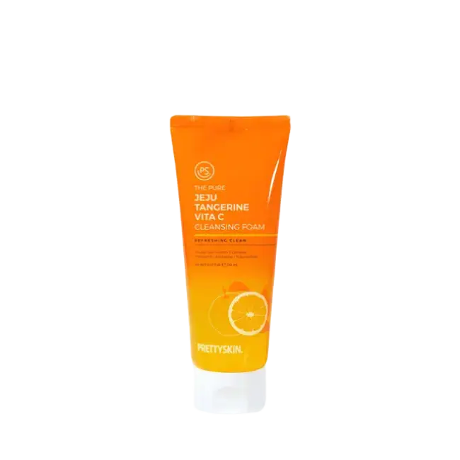 Pretty Skin Jeju Tangerine Vita C Cleansing Foam