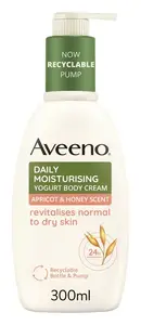 Aveeno Daily Moisturising Yogurt Body Cream Apricot & Honey Scent