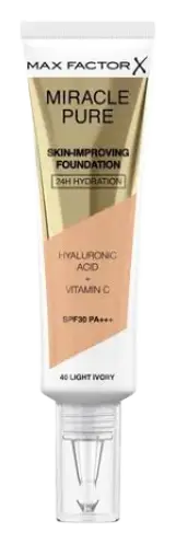 Max Factor X Miracle Pure Skin-Improving Foundation 40 Light Ivory