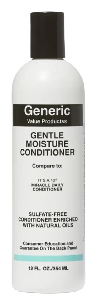 Generic Value Products Gentle Moisture Conditioner Compare to It's A 10 Miracle Daily Conditioner