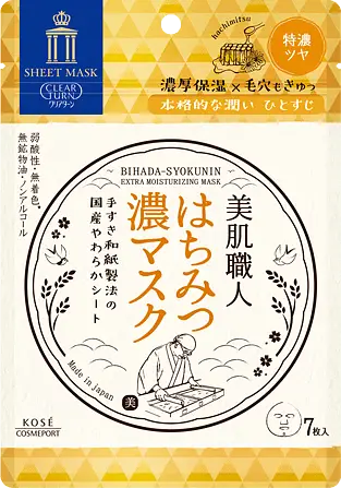 Clear Turn Bihada-Syokunin Mask Honey