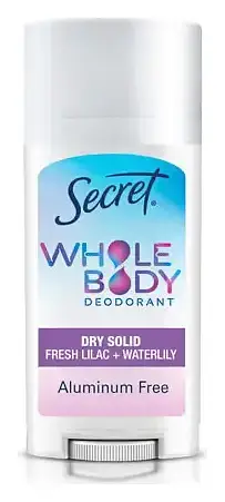 Secret Aluminum Free Whole Body Stick Deodorant Fresh Lilac + Waterlily