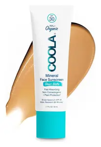 COOLA Mineral Face Organic Tinted Sunscreen Lotion Sheer Matte SPF 30