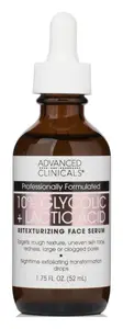 Advanced Clinicals 10% Glycolic + Lactic Acid Retexturizing Face Serum