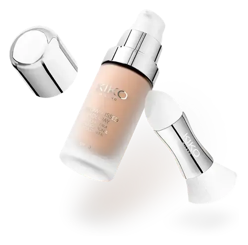 KIKO Milano Snow-Kissed Holiday Silky Hydra Foundation & Concealer SPF 30 03 Blanched Almond
