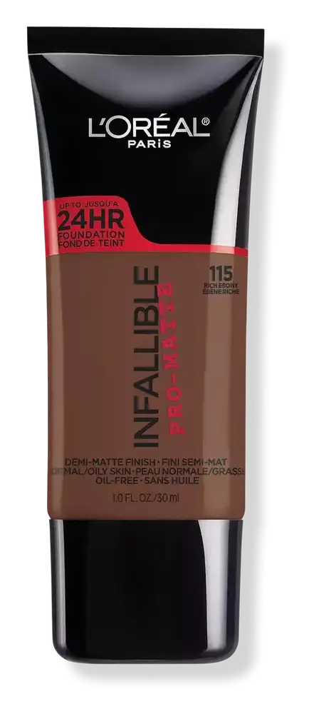 L'Oreal Infallible Pro-Matte Liquid Longwear Foundation 115 Rich Ebony