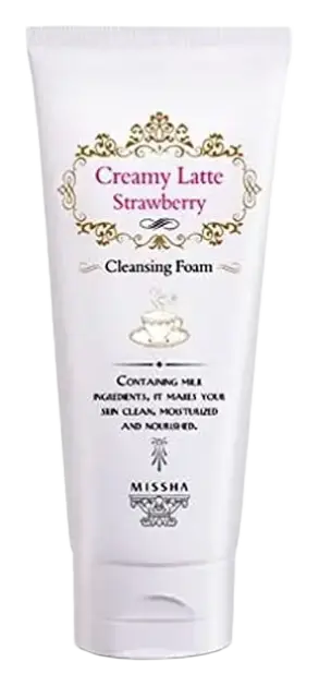 Missha Creamy Latte Strawberry Cleansing Foam