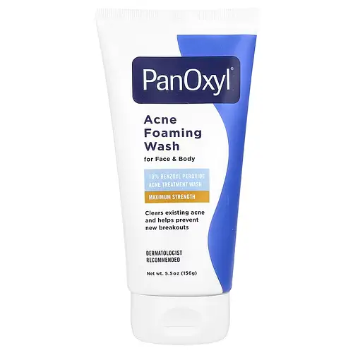 Panoxyl Acne Foaming Wash Benzoyl Peroxide 10% Maximum Strength