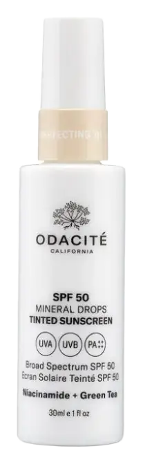 Odacité California SPF 50 Tinted Mineral Drops 01 Fair