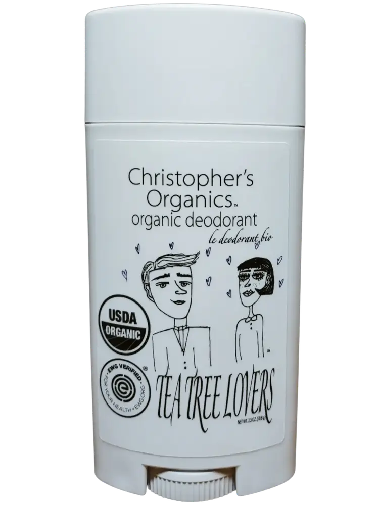 Christopher's Organics Tea Tree Lovers Organic Deodorant