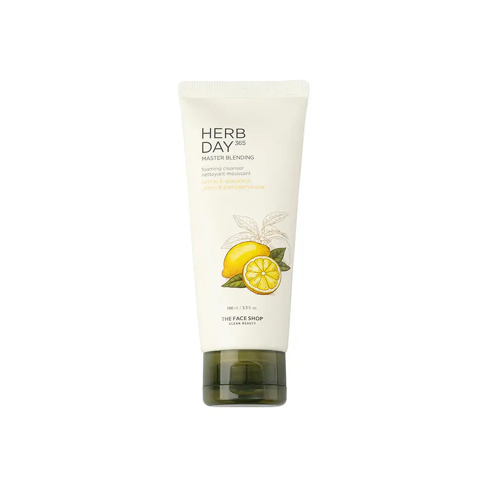 The Face Shop Herb Day 365 Foaming Cleanser - Lemon & Grapefruit