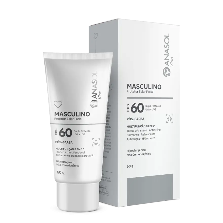 Anasol Protetor Solar Facial Masculino SPF 60