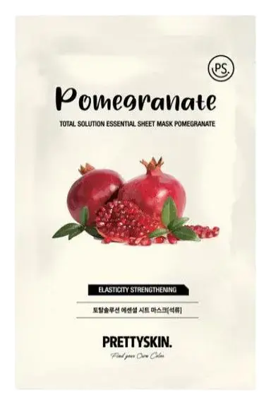 Pretty Skin Total Solution Essential Sheet Mask Pomegranate