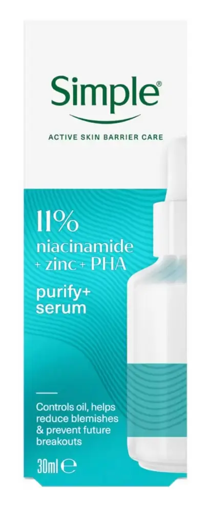 Simple Skincare 11% Niacinamide + Zinc + PHA Purify+ Serum