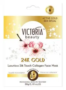 Victoria Beauty 24K Gold Luxurious Silk Touch Collagen Face Mask