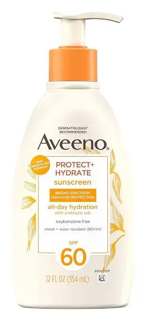 Aveeno Protect + Hydrate Sunscreen Moisturizing Body Lotion SPF 60