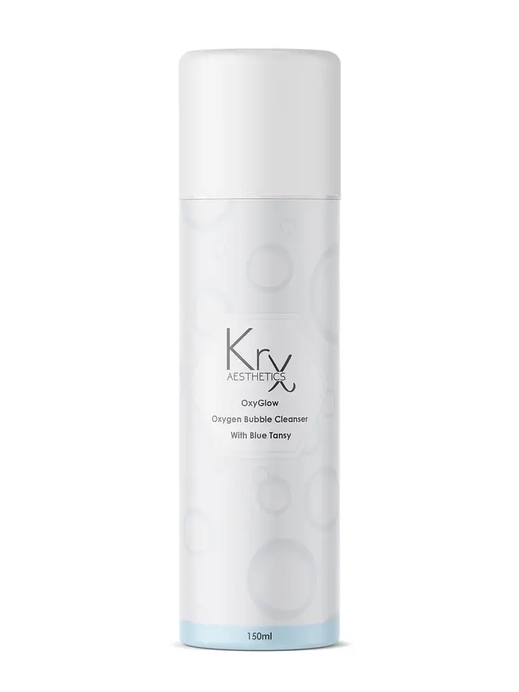Krx Aesthetics OxyGlow Oxygen Bubble Cleanser Blue Tansy