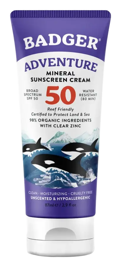 Badger Adventure Mineral Sunscreen Cream SPF 50