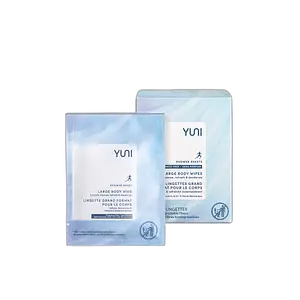 Yuni Beauty Shower Sheets Large Body Wipes Fragrance-Free