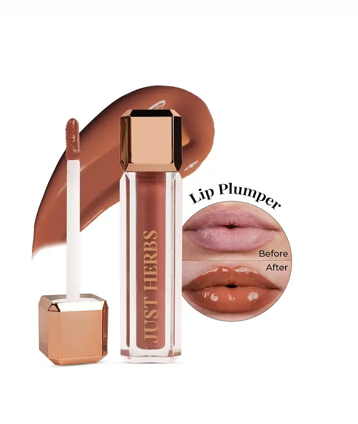 Just Herbs Lip Honey Plumping Gloss with Plant Vitamin C and Peppermint Oil 05 Honey Bear